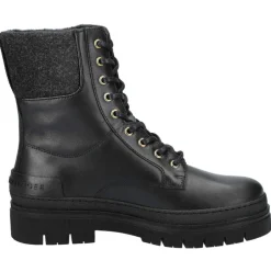 Feminine Felt Lace Up Bootie