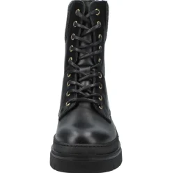 Feminine Felt Lace Up Bootie